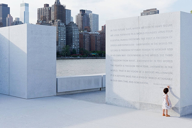Image courtesy of Iwan Baan / Four Freedoms Park Conservancy